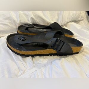 Birkenstock Black Sandals Size 39 (US 8) Classic Minimal Thong
